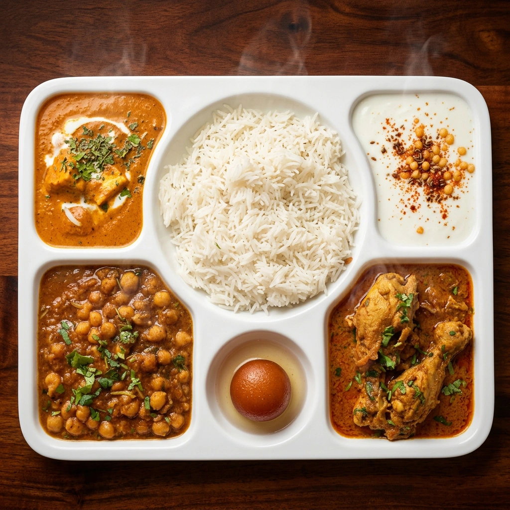 Authentic Indian dishes at My Village Winnipeg - butter chicken, tandoori momos, biryani, golgappa