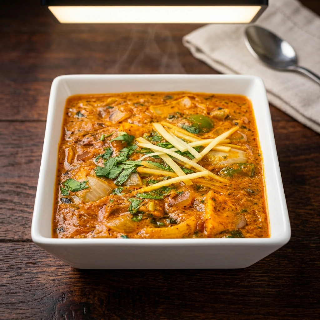 Dhaba style butter chicken at My Village Indian restaurant Winnipeg Garden City