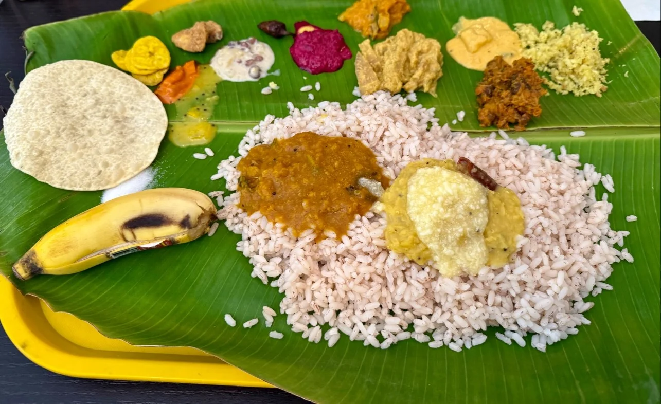 My Village Non-Veg Thaali platter served at My Village Indian restaurant Winnipeg